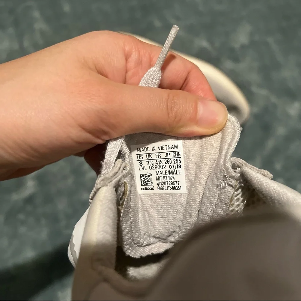 Adidas I-5923 Iniki Runner Cream White Gum B37924 Mens Size 8 Low Top Sneakers
